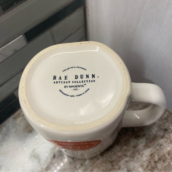 NEW RAE DUNN iBUENOS DíAS Mug 16oz Magenta Spanish Good Morning Coffee Tea Cup - Picture 6 of 6